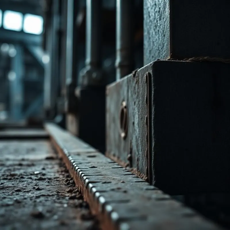 Macro detail of high-grade structural materials
