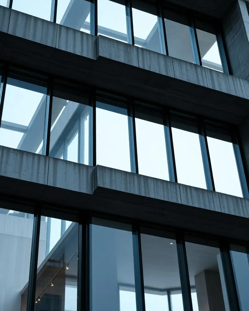 Architectural structural detail of a modern luxury building